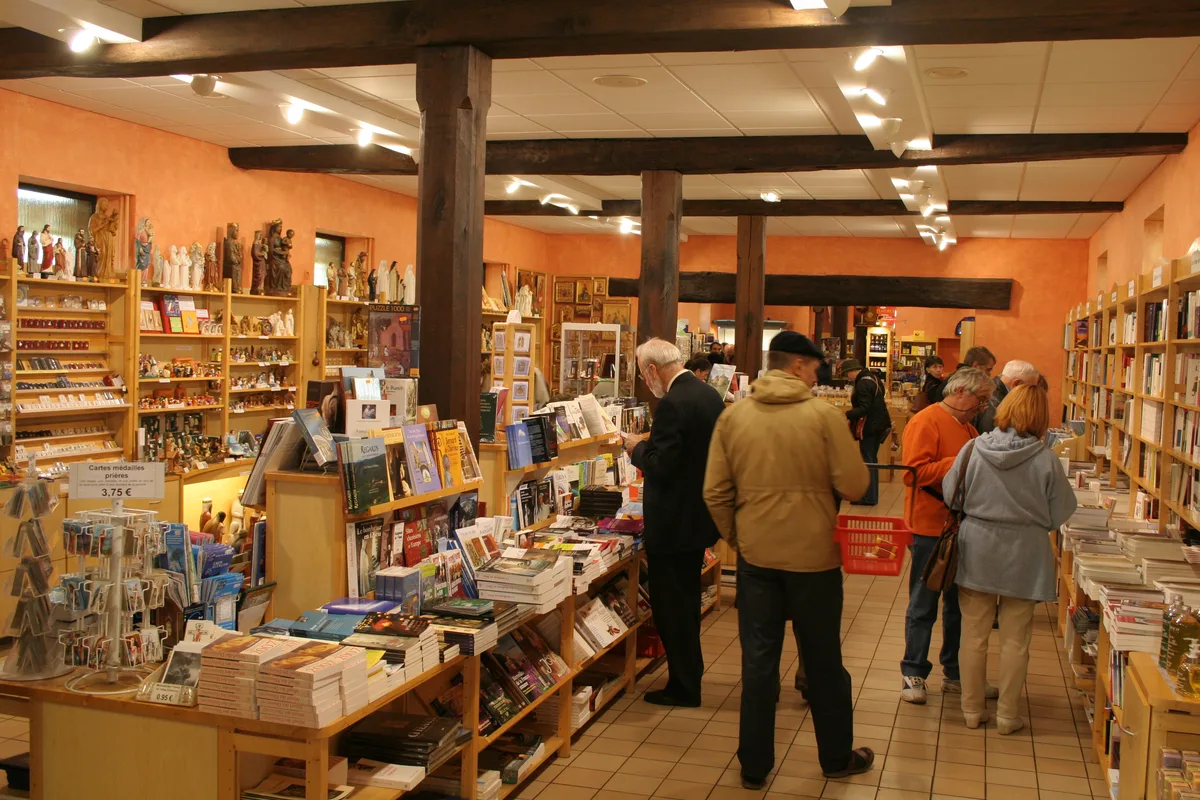 La librairie de la boutique de l’abbaye